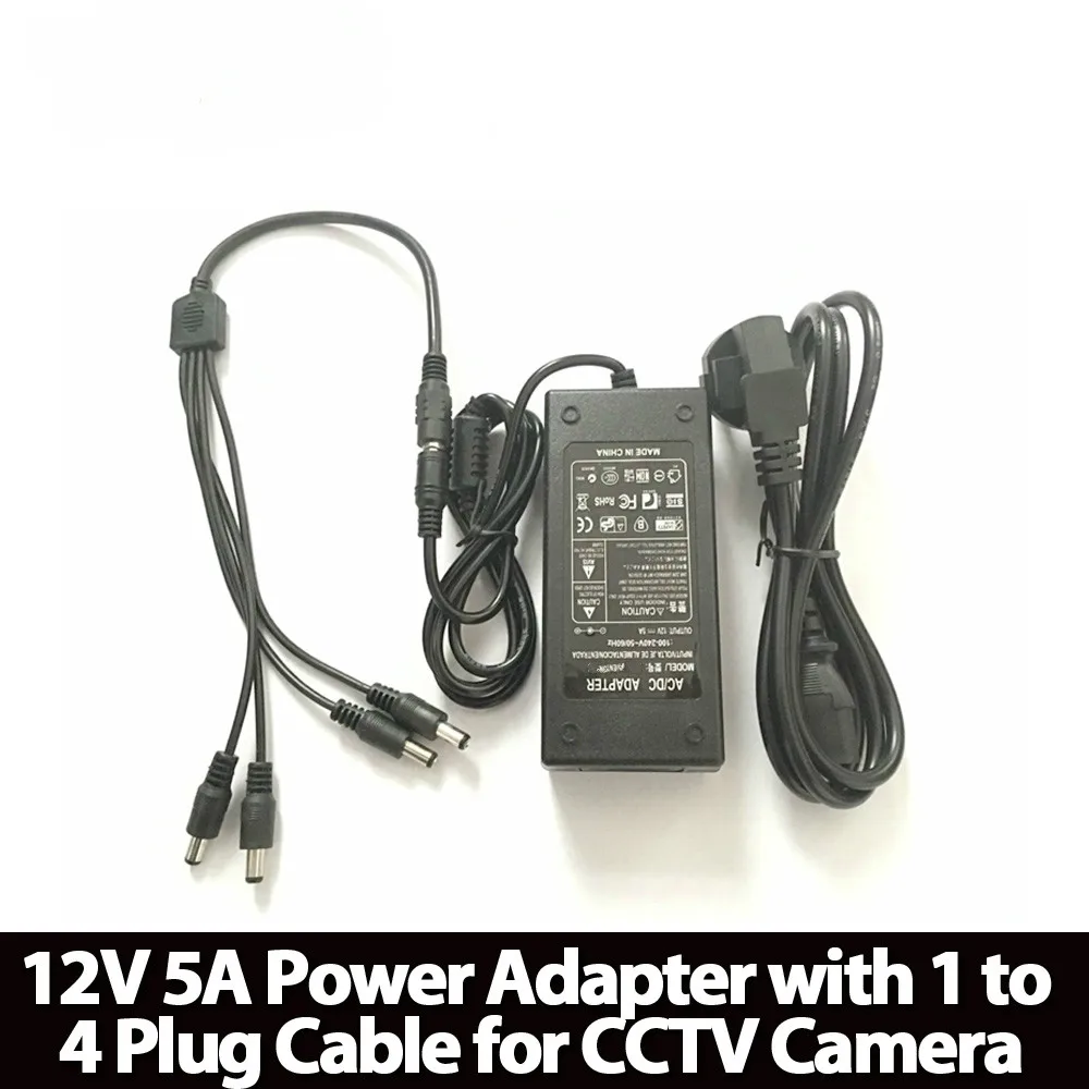 

ANPWOO 12V 4A Power supply for led strip EU/US/UK/AU adapter for AC110-220V to DC12V options plug transformer