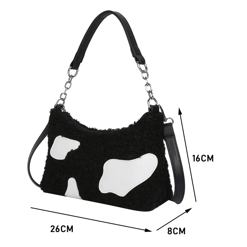 

2021 new Women Fleece Shoulder Messenger Bags Winter Fashion Handbags Female Chain Crossbody Satchel Pouch