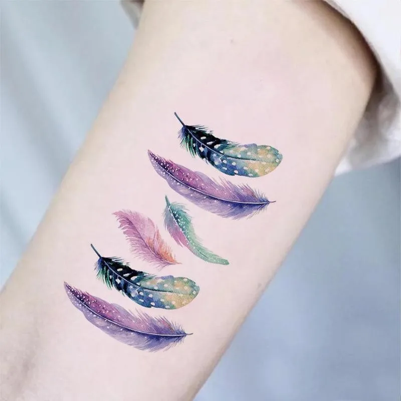 

5pcs 11 Styles Small Fresh Tattoo Stickers Waterproof Anti-sweat Breathable Body Art Fake Tattoo Flash Nails Temporary Paper New