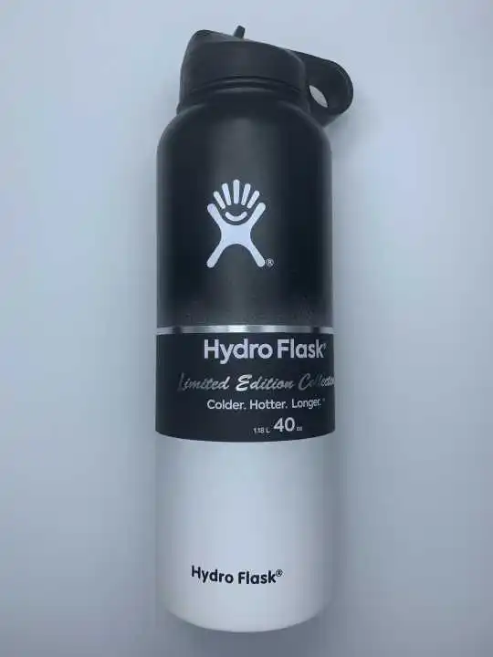 MIX12 MULTI-COLORS H-y-d-r-o F-l-a-s-k изолированные бутылки для воды из нержавеющей стали 18 унций/32 унций/40 унций широкий рот с соломенными крышками - Цвет: MIX12