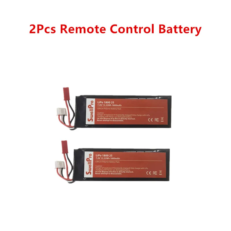 2Pcs RC battery SwellPro SplashDrone 3+ оригинальное зарядное устройство и т. д. запасные части для SwellPro беспилотник splash 3+ профессиональная камера для рыбалки - Цвет: 2Pcs RC battery