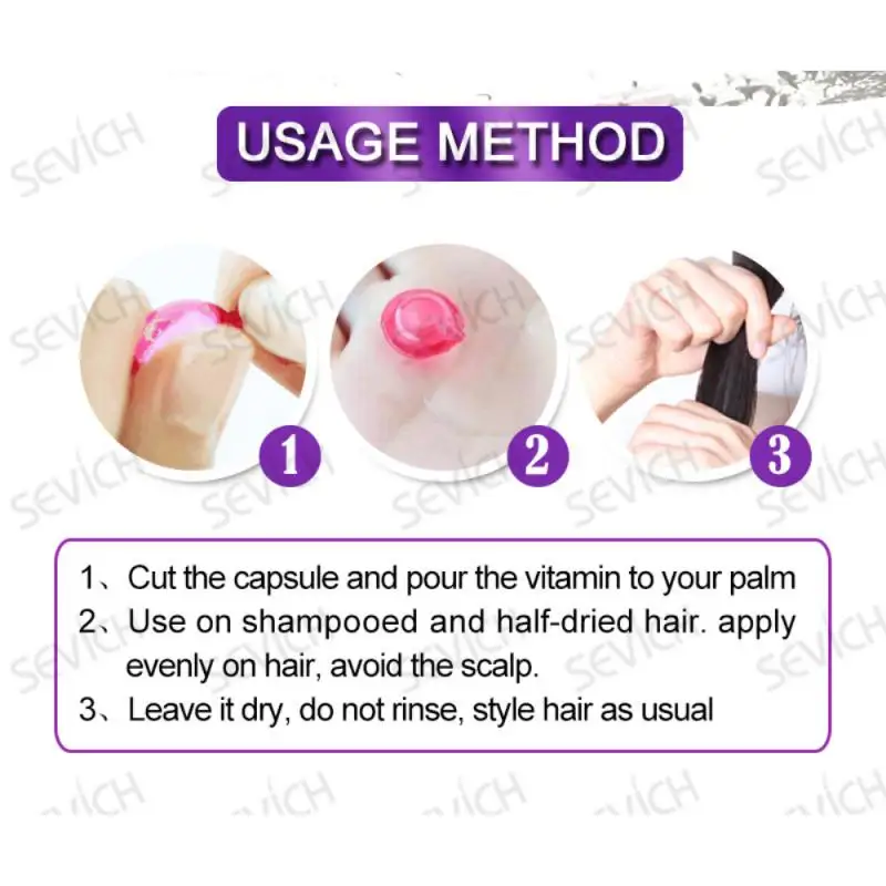 30 шт. волосы витаминными Кератиновый комплекс масло гладкой шелковистых волос