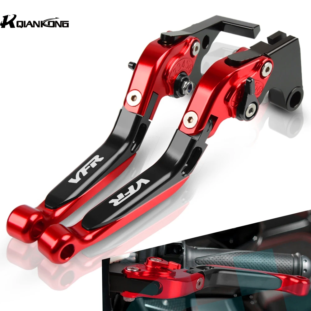 

7/8 "мотоциклетные тормозные рычаги с ЧПУ для Honda VFR400 NC30 VFR750 VFR800/F VFR 800 VFR1200/F, Регулируемый рычаг тормозной муфты, руль