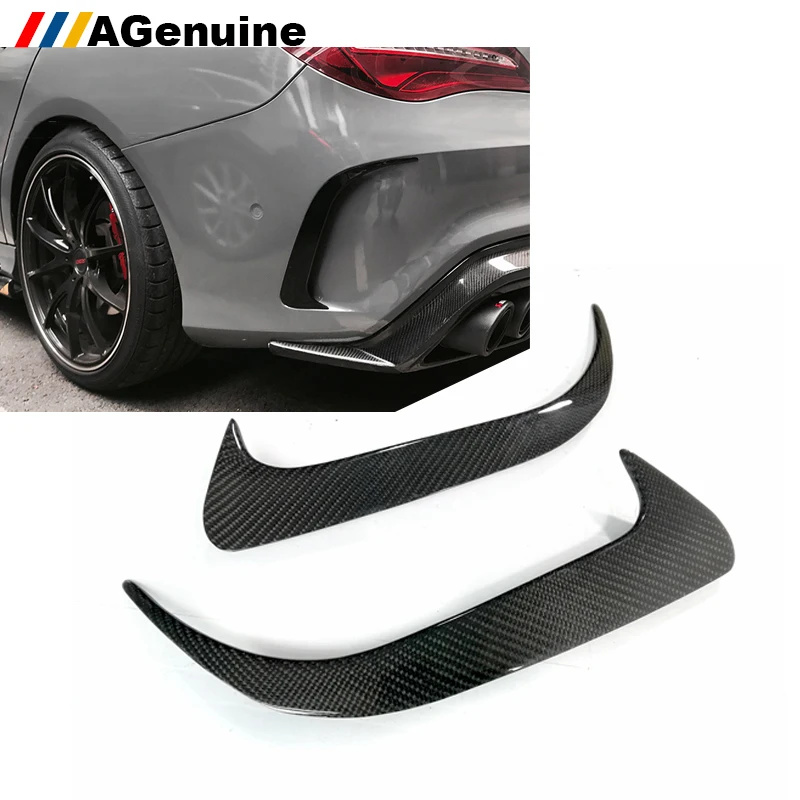 

Высококачественные декоративные наконечники из углеродного волокна, наконечники для заднего бампера mercedes-Benz CLA Class W117