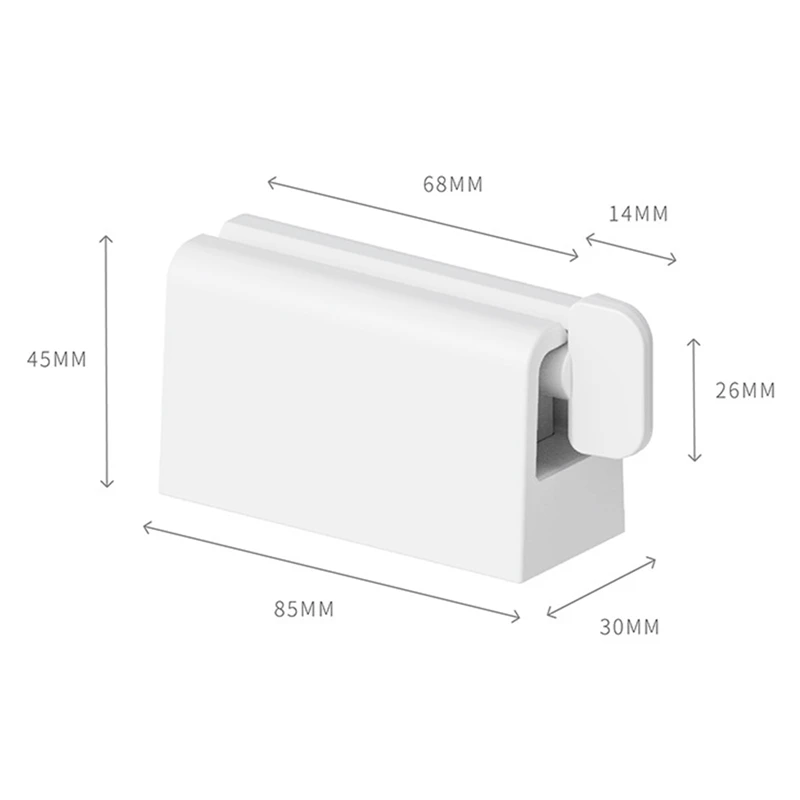 

8.5*3*4.5cm Rolling Toothpaste Squeezer Press Bathroom Dispenser Device Tube Holder Multifunctional Plastic Facial Cleanser