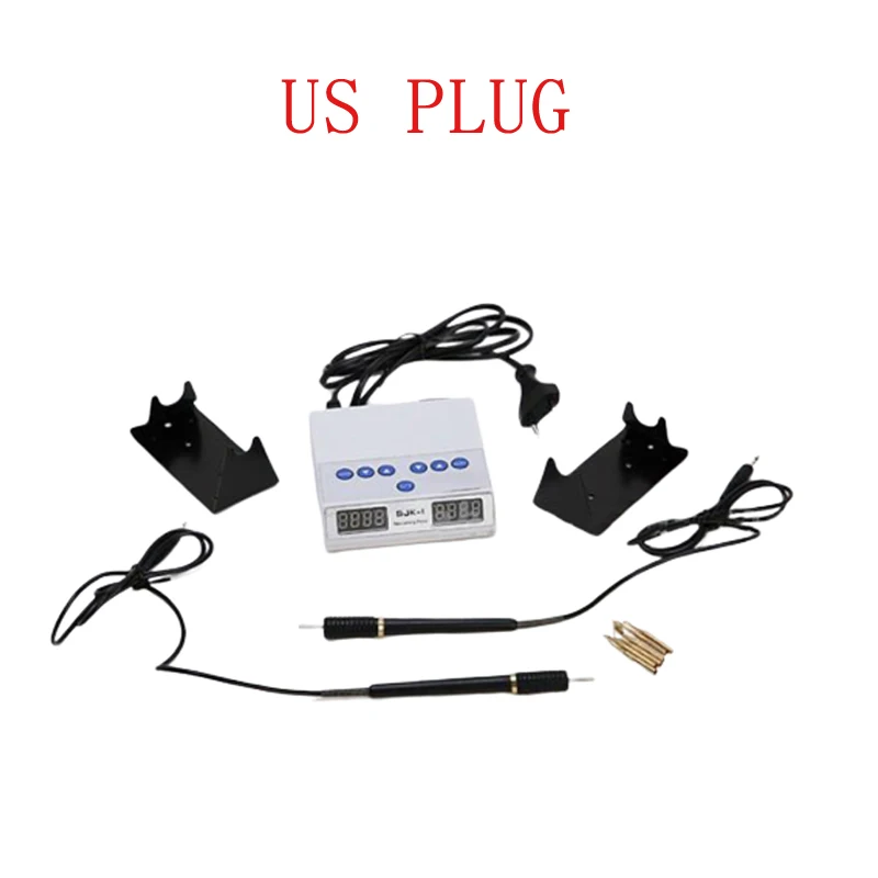 B type US PLUG 1 компл. Стоматологическое лабораторное оборудование Электрический воск резной нож A& B Тип 6 наконечники для воска 2 ручки стоматология лабораторный инструмент стоматолога waxer - Цвет: B type US PLUG