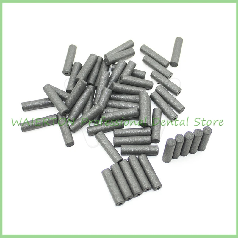 

100 PCS Rubber Points Polishing Pillar Wheels For Dental Jewelry Rotary Black