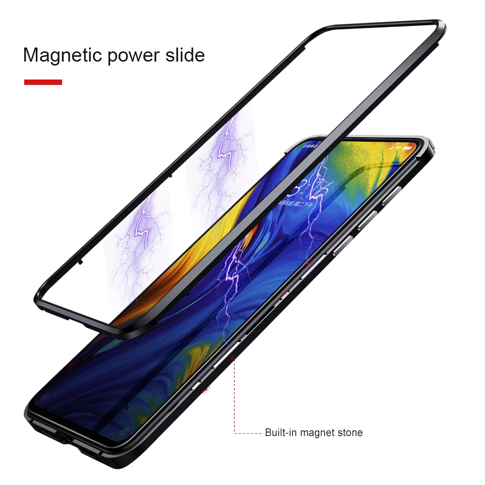 OATSBASF push pull Дизайн Роскошный металлический каркас форма чехол для телефона Xiaomi MI