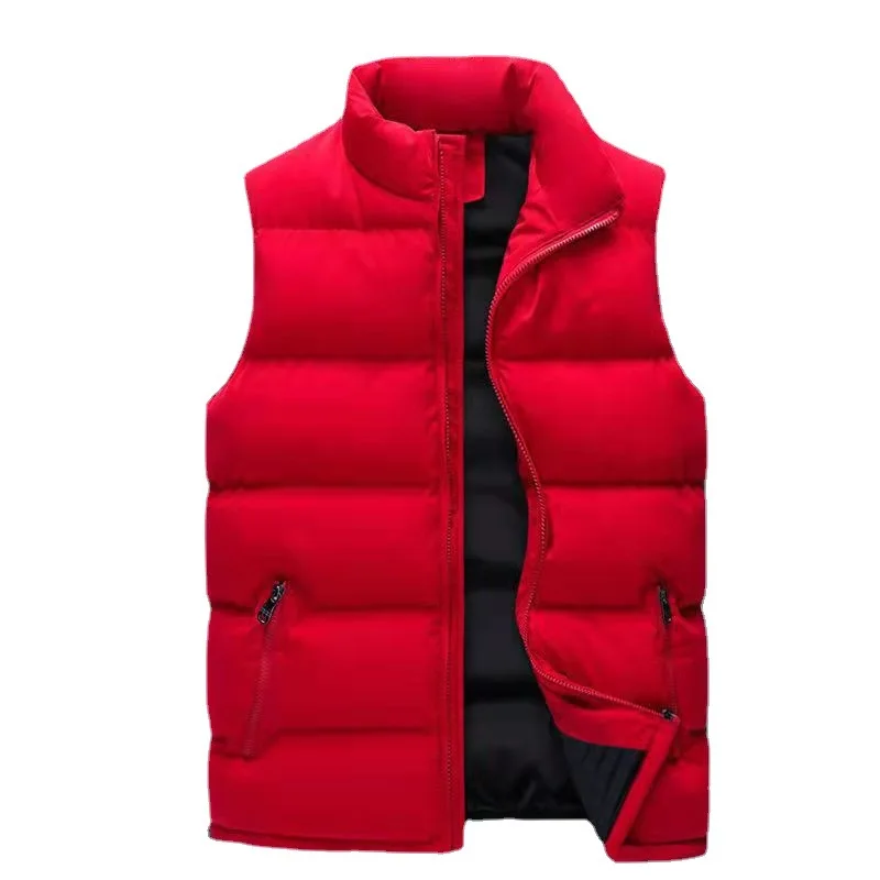 2022 Winter European Men's Casual Down Vest Men's Warm Cotton Vest Goose Feather Jacket Coat Mens Clothing Free Shipping S-4XL