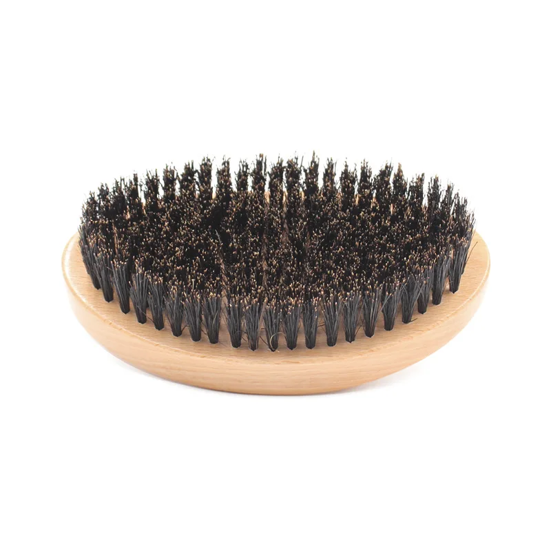 

Man Brush Bristle for Men's Mustache Shaving Comb Face Massage Facial Hair Cleaning Brush Beech Comb