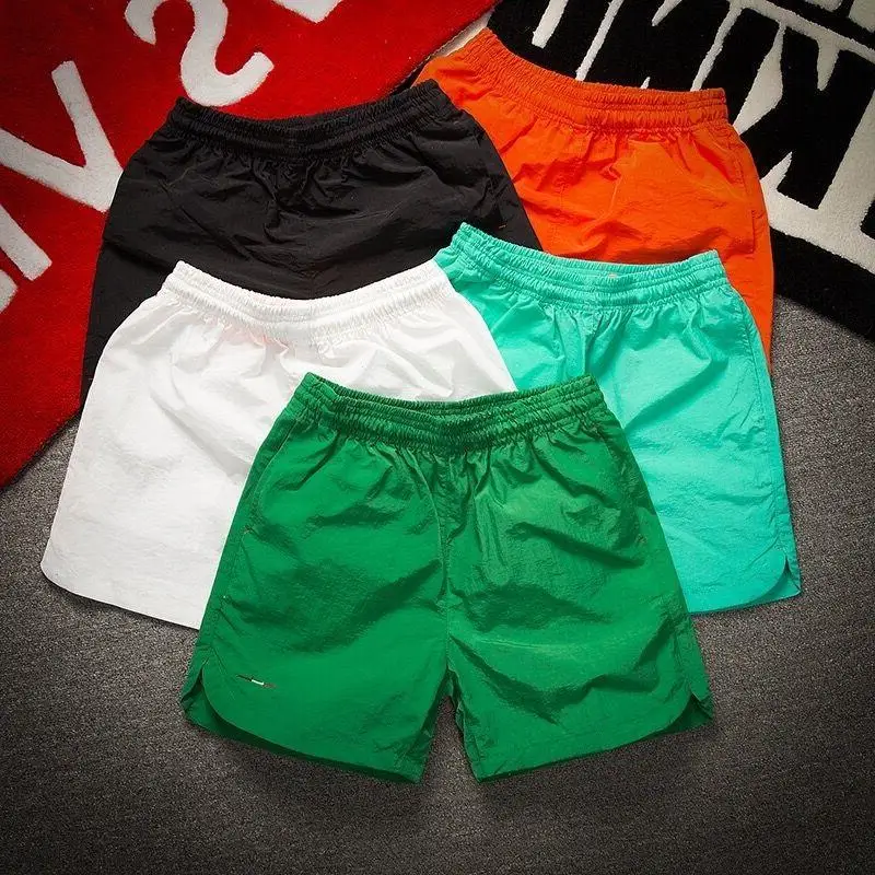 

Luxury brand 2021 summer new rib ribbon casual men's shorts fashion elastic Capris