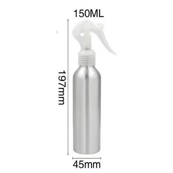 150ML 1 шт. 30/50/100/120/150/250 мл Алюминий бутылки мышки спрей бутылка тумана Алюминий бутылка для пополнения Мышь спрей бутылка s - Цвет: 150ML