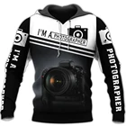 МужскаяЖенская куртка с 3D-принтом I'm A фотограф, Повседневная Уличная толстовка унисекс в стиле Харадзюку, пуловер
