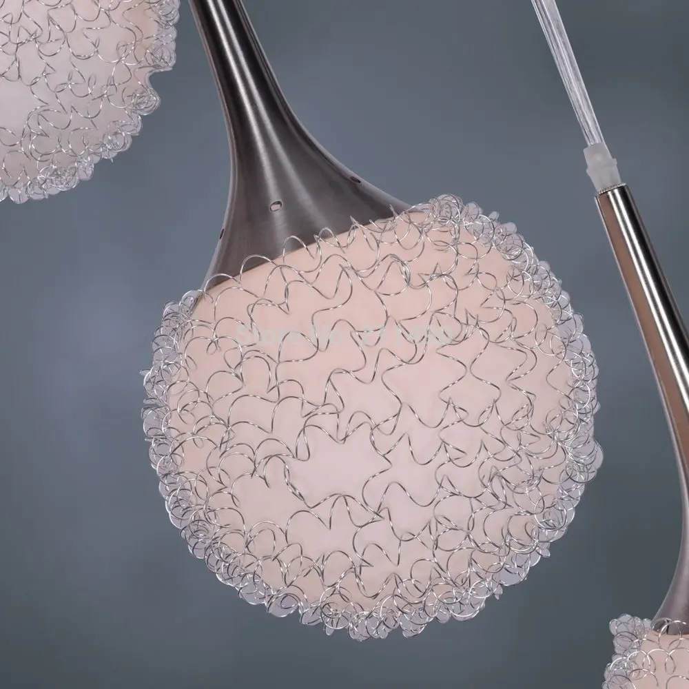 Современный подвесной светильник в виде глобуса из белого стекла большая