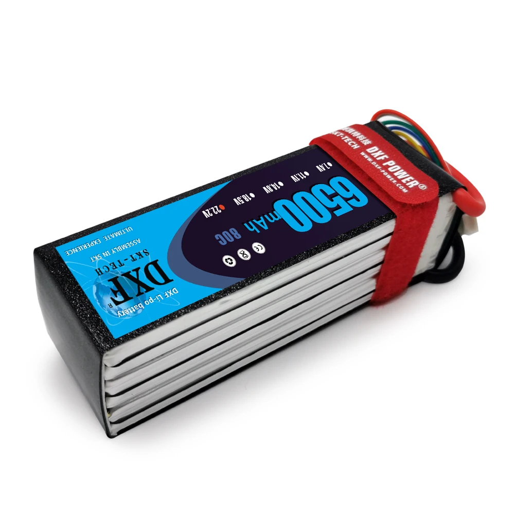 Аккумулятор DXF 6S 22 2 в 6500 мАч 80C MAX160C T/XT60 LiPo для радиоуправляемого вертолета