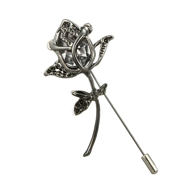 Роза дизайн Имитация алмазы нагрудные значки Броши для женщин детская одежда