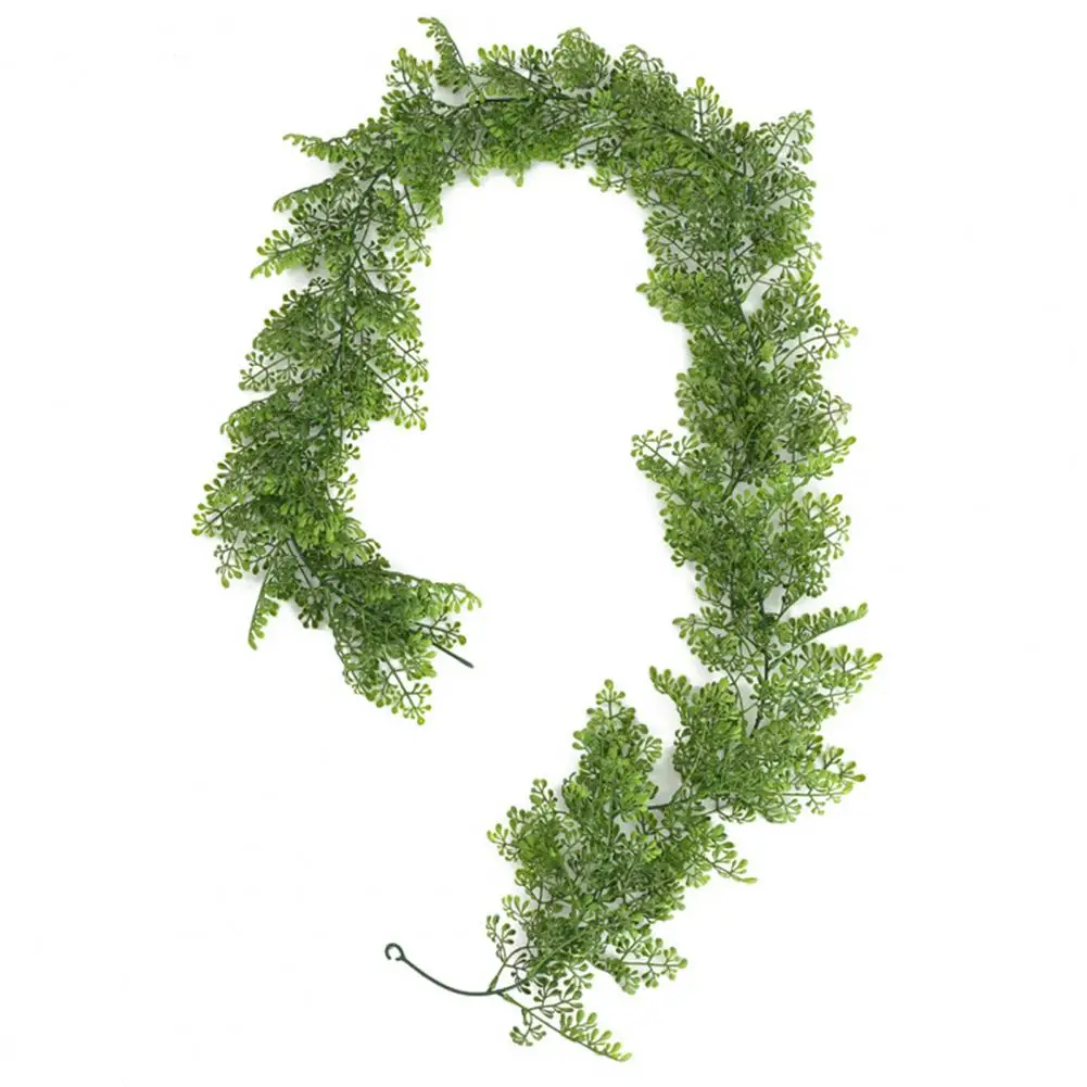 

40% Dropshipping!!Artificial Rattan Green Leaf Home Decoration Plastic Fake Hanging Vine Garland Plant for Wall