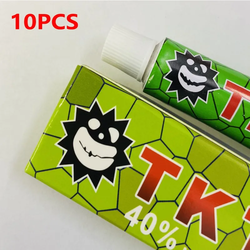 

10pcs 10g 40% numb anestesia microblading tktx green 40% Tattoo machine kit sticker ink supplies needles pen gun removal printer