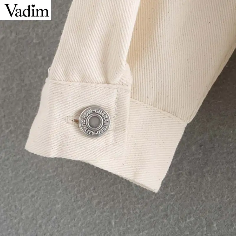 Vadim women stylish beige jacket belt design single breasted long sleeve coat female casual outwear tops mujer CA567 | Женская одежда