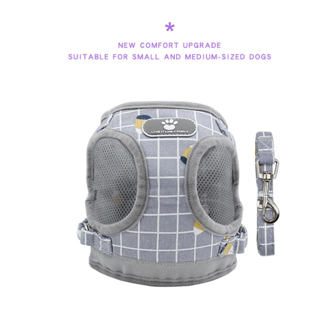 Различные размеры ПЭТ нагрудный Светоотражающие собаки жгут и поводок для собак