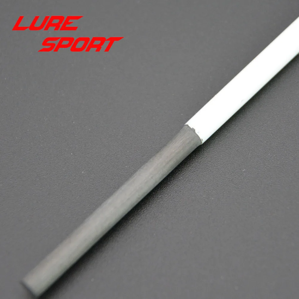 LureSport 3pcs 43cm Solid carbon rod blank with Step white paint Rod building components  Pole Repair DIY Accessories