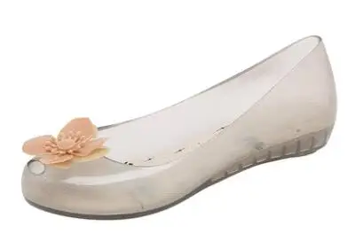 BEYARNE новые модные женские туфли с милым бантом бабочкой Прозрачная обувь для