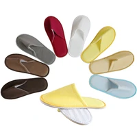 1 pair hotel travel spa disposable slippers sanitary party home guest indoor hotel slippers simple unisex solid color slippers