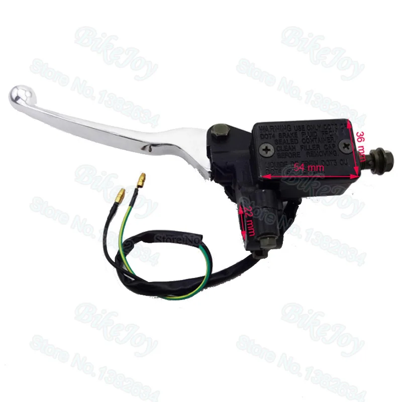 Левый гидравлический главный тормозной рычаг с проводом для GY6 50cc 110cc 125cc 150cc ATV Quad
