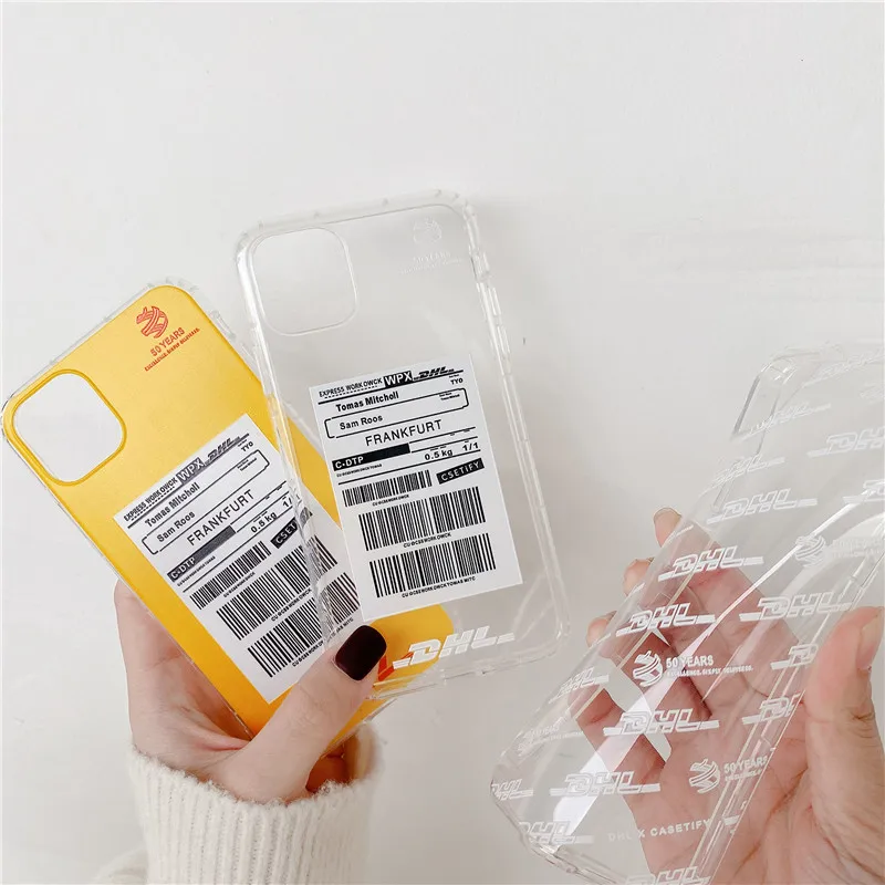 

Dhl Express Soft Case For Iphone 11 Pro X Xs Max Xr 8 7 Plus Se 2020 Clear Silicone Phone Cover Souvenir Coque Fundas Capa
