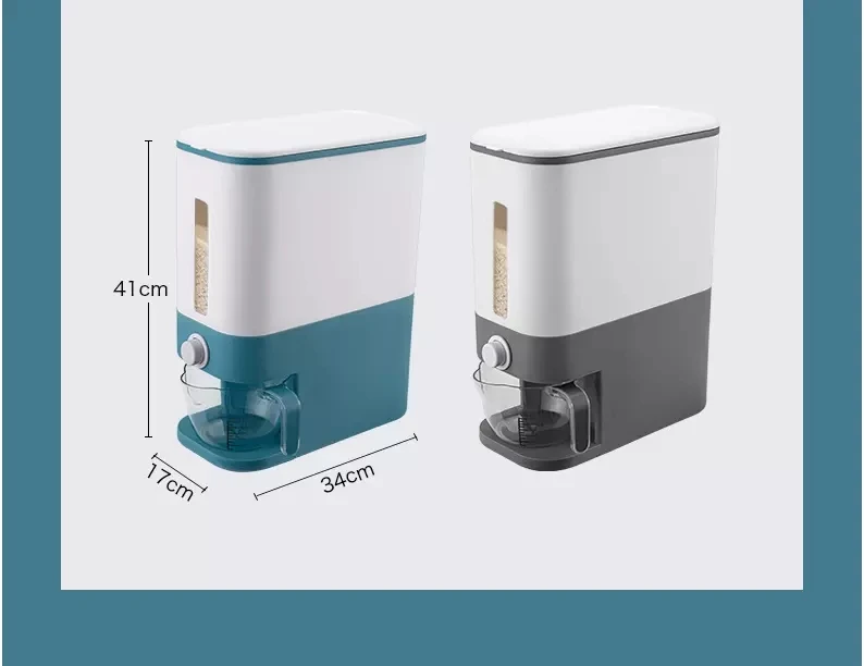 

Kitchen household Metering Automatic Insect-proof Moisture-proof Plastic Rice Storage Bucket Box