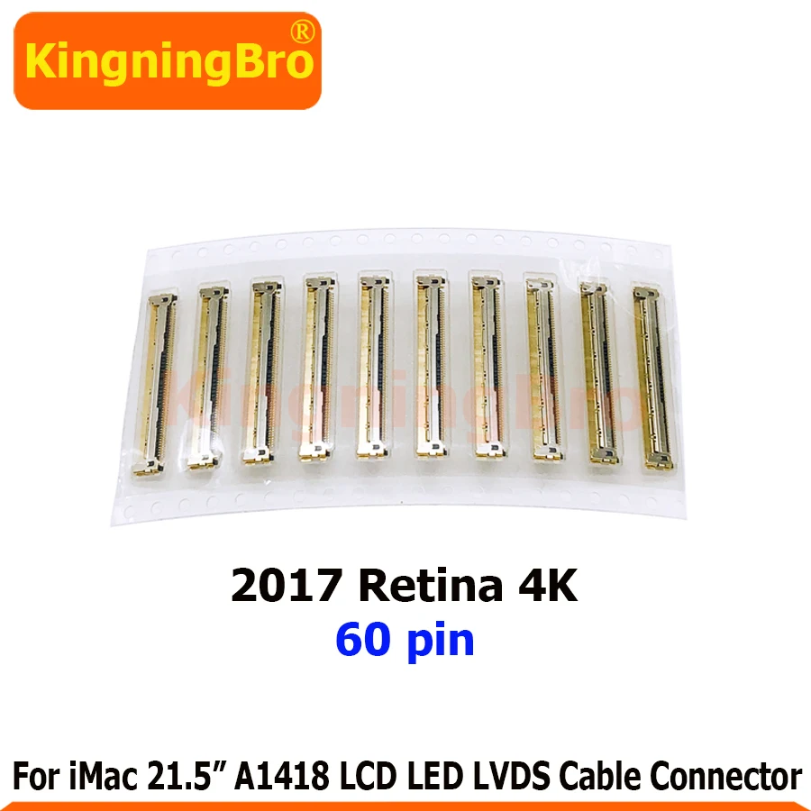 5 pieces New LCD LED LVDS Cable Connector 60pin For iMac 21.5&quot A1418 Mid 2017 Retina 4K | Компьютеры и офис