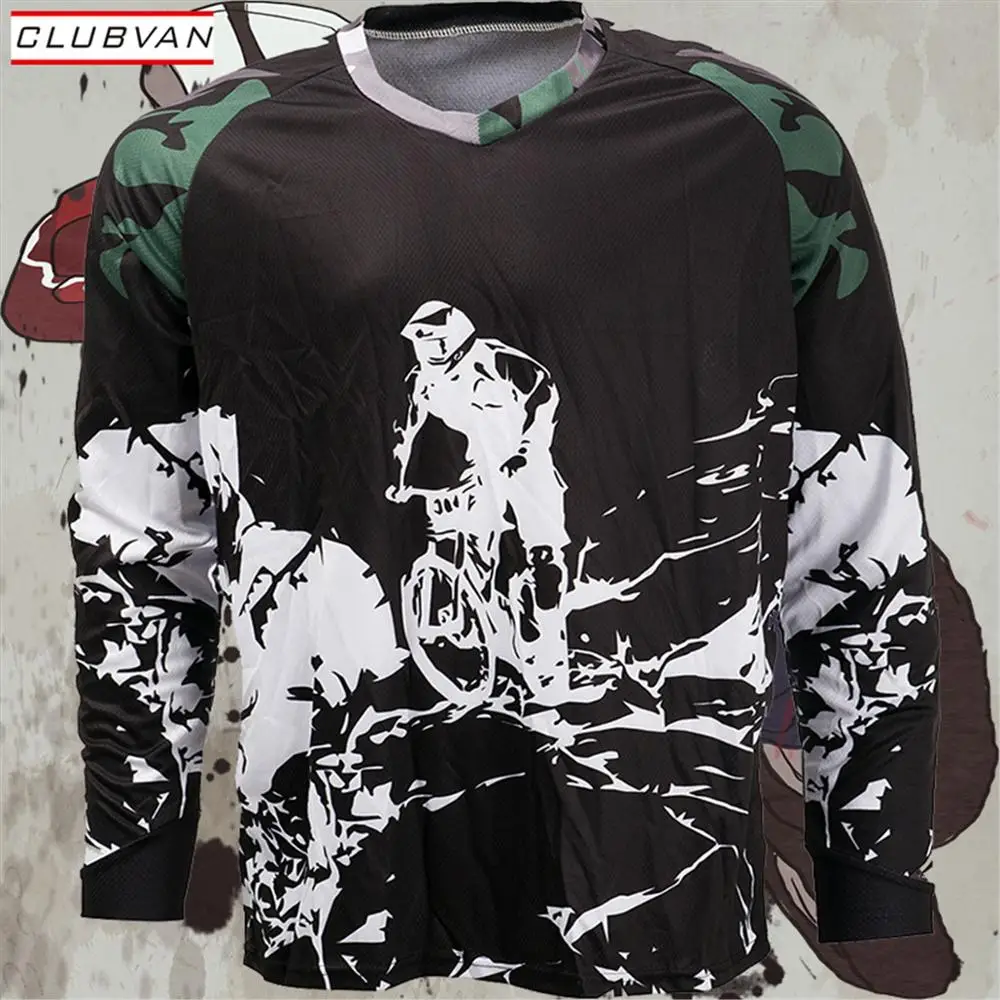 Горный велосипед команда горный Джерси mtb внедорожный локомотивная рубашка