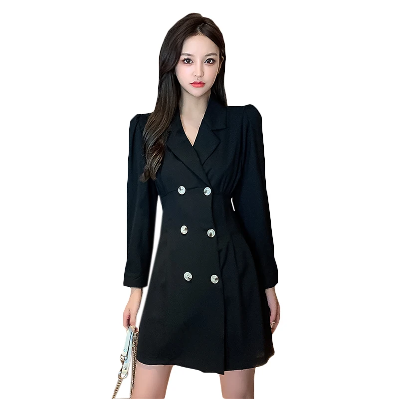 

Make spot suit dress new show thin waist temperament v-neck careful machine Hepburn wind little black dress