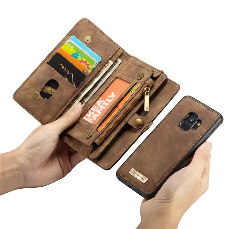 Кошелек сумка чехол для Samsung Galaxy S9 кожаный держатель карт телефона Fundas