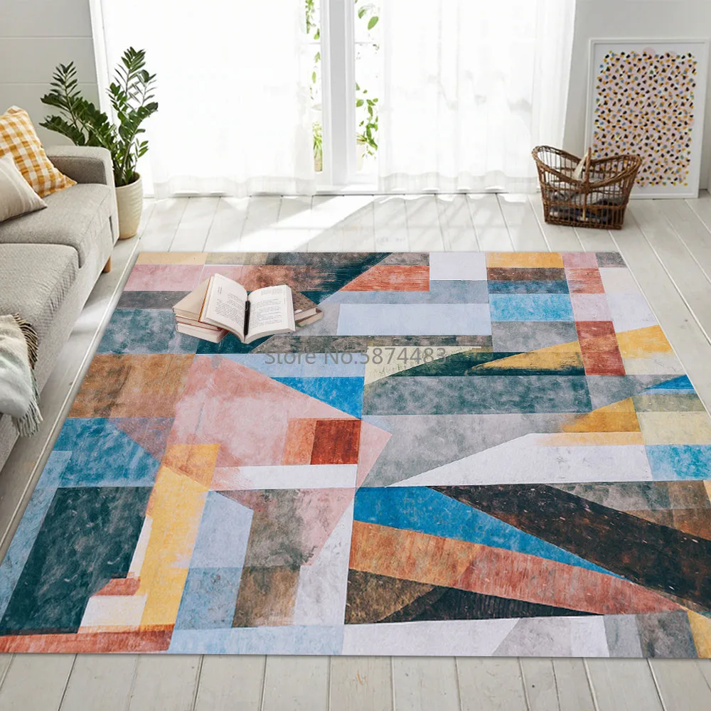 Скандинавский ковер мягкие фланелевые Цветные коврики для гостиной