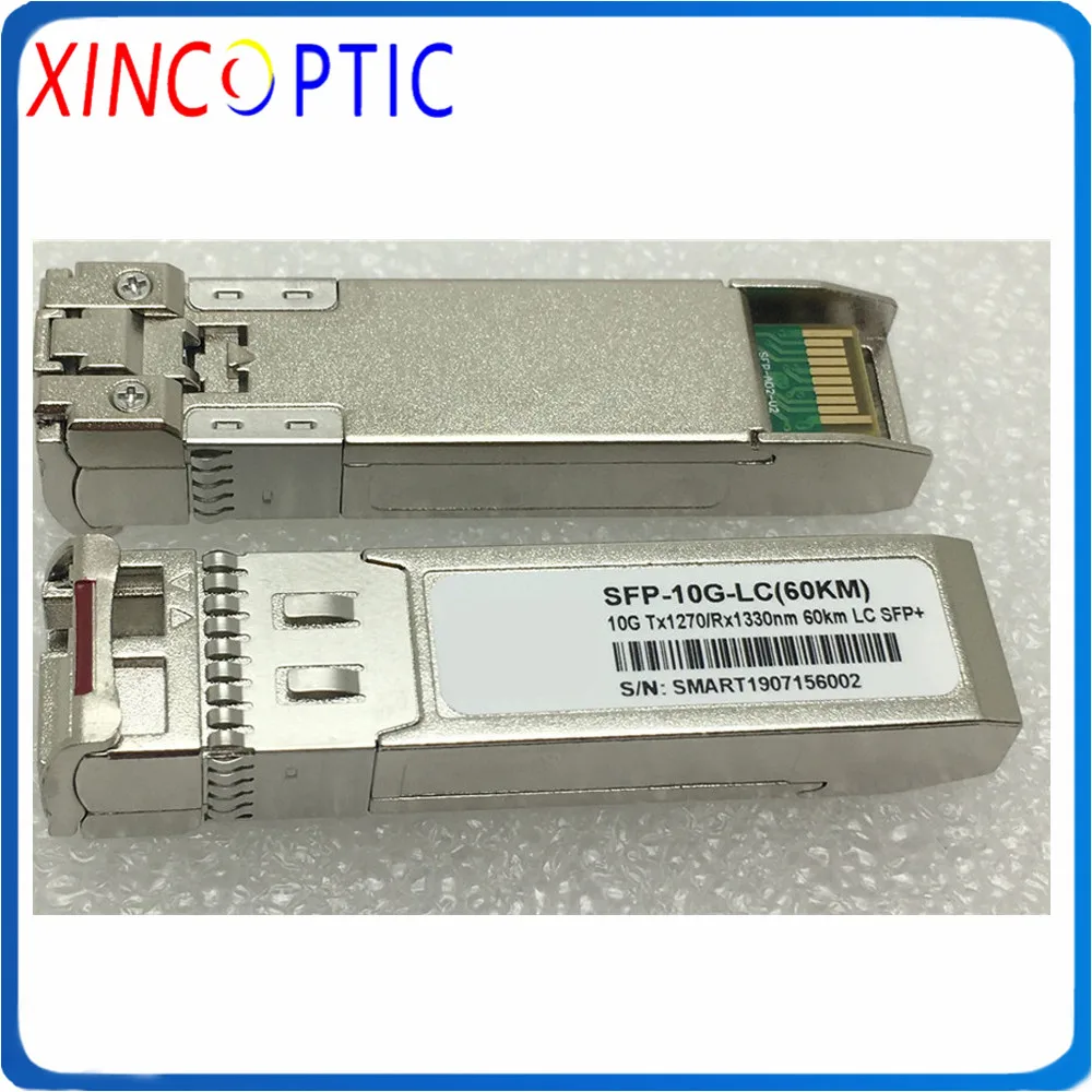10G SFP + двунаправленный оптический трансивер Модуль LC Simplex TX1270nm RX1330nm 60 км