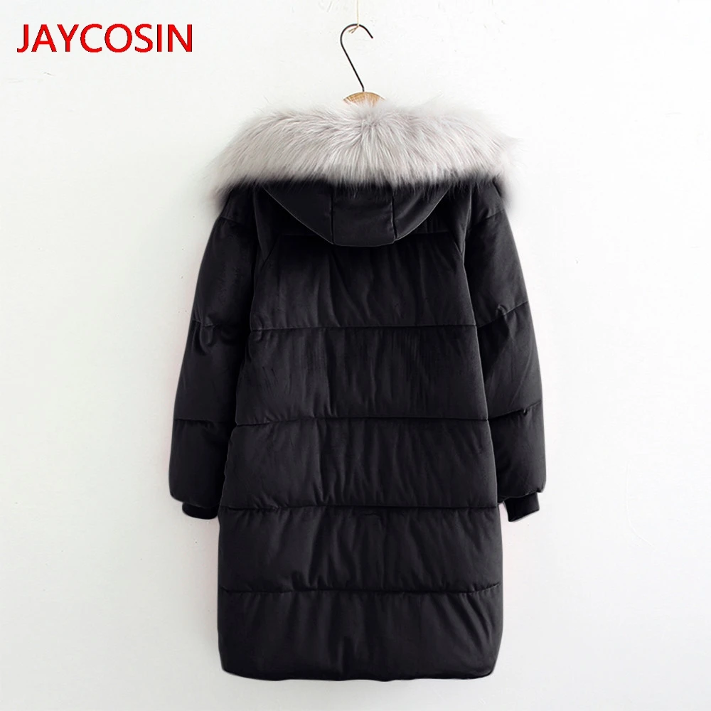 Женские парки JAYCOSIN зимняя куртка с хлопковой подкладкой и принтом большие