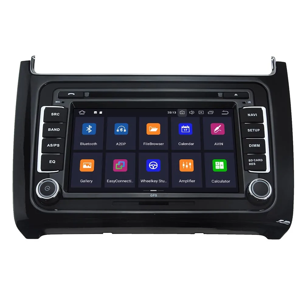 IPS Android 10 экран Автомобильный плеер GPS-навигация для Volkswagen Polo 2015 2016 2017