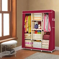 multipurpose non woven cloth wardrobe portable diy clothing storage cabinet dustproof moistureproof cloth closet home furniture