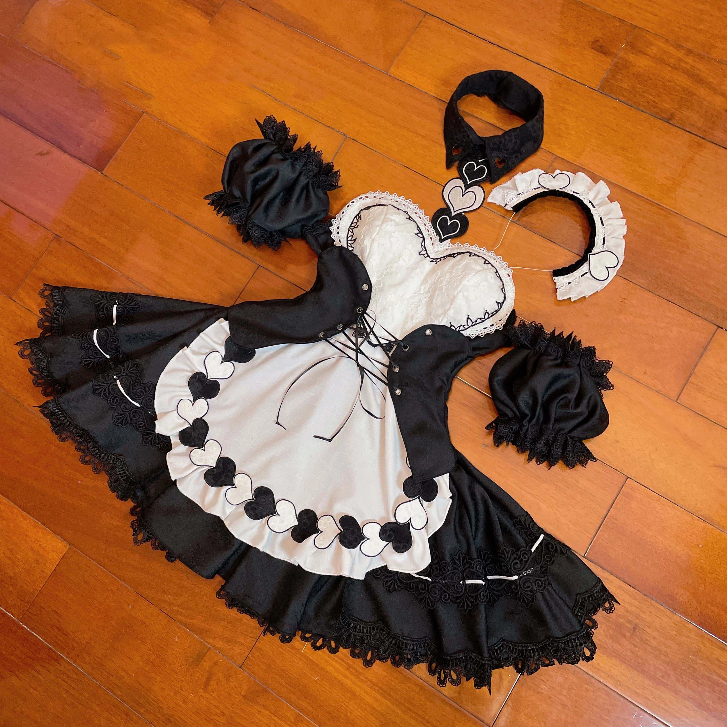 

[Customized] Anime Azur Lane IJN Noshiro Maid Outfit Uniform Party Sexy Dress Cosplay Costume Women Halloween Free Shipping 2022