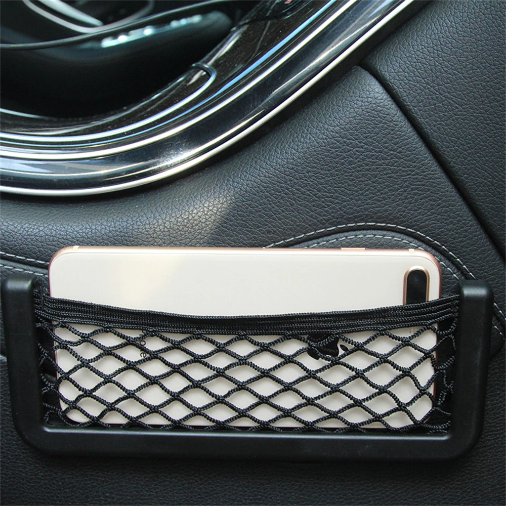 Universal 15x8cm Car Oxford Cloth Drink Phone Net Holder Storage Box Basket Tool Container Clips Bag | Автомобили и мотоциклы