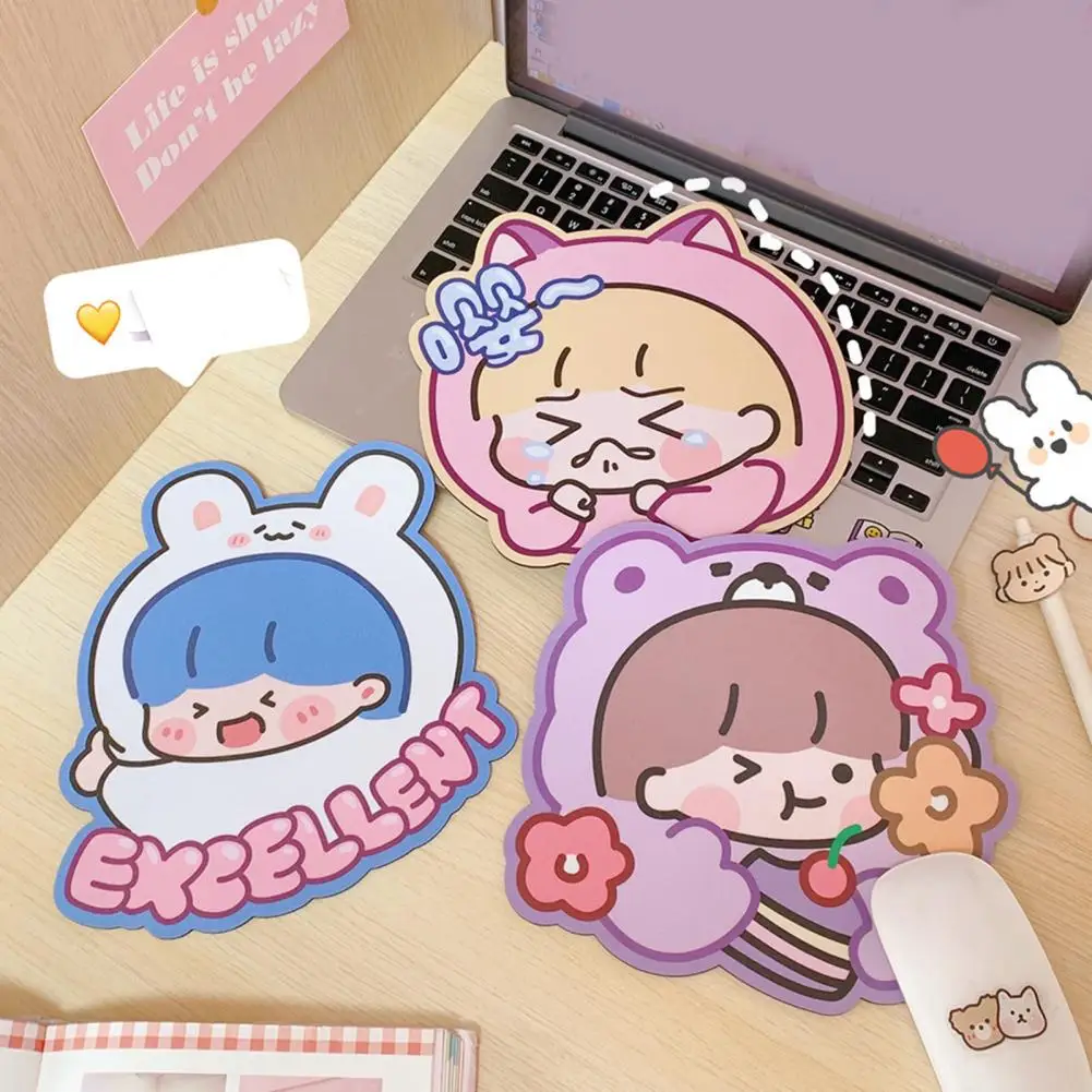 Коврик для мыши мультяшный коврик с милым рисунком девушки путешествий|Коврики