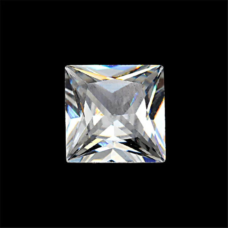 Square 6x6mm 10 шт./упак. с украшением в виде кристаллов овальный набора круглых прозрачных ленточек Стразы острым дном драгоценные камни оформление блеск 3D для маникюра кончиков ногтей DIY Дизайн ногтей - Цвет: Square 6x6mm