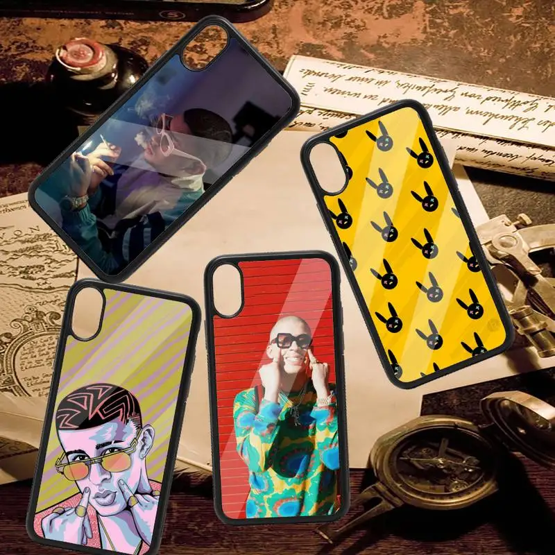 

Bad Bunny Puerto Rico singer Phone Case PC for iPhone 11 12 pro XS MAX 8 7 6 6S Plus X 5S SE 2020 XR