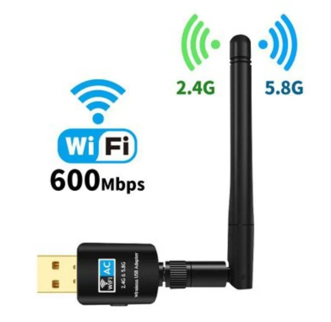 ThousnadX USB WI FI адаптер 600 Мбит/с wi fi телевизионные антенны пк сетевой карты Dual Band 2 4 + 5 8