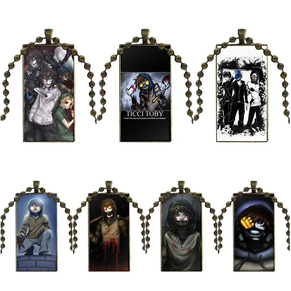 Стеклянный кулон ожерелье ручной работы полукулон прямоугольное для женщин