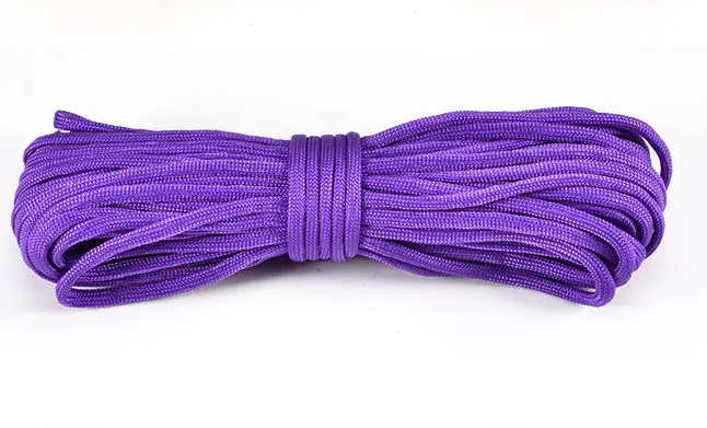 purple Паракорд 550 парашютный шнур для палатки веревка для наружного туризма Кемпинг-параккорд 4 мм браслет для выживания веревка - Цвет: purple