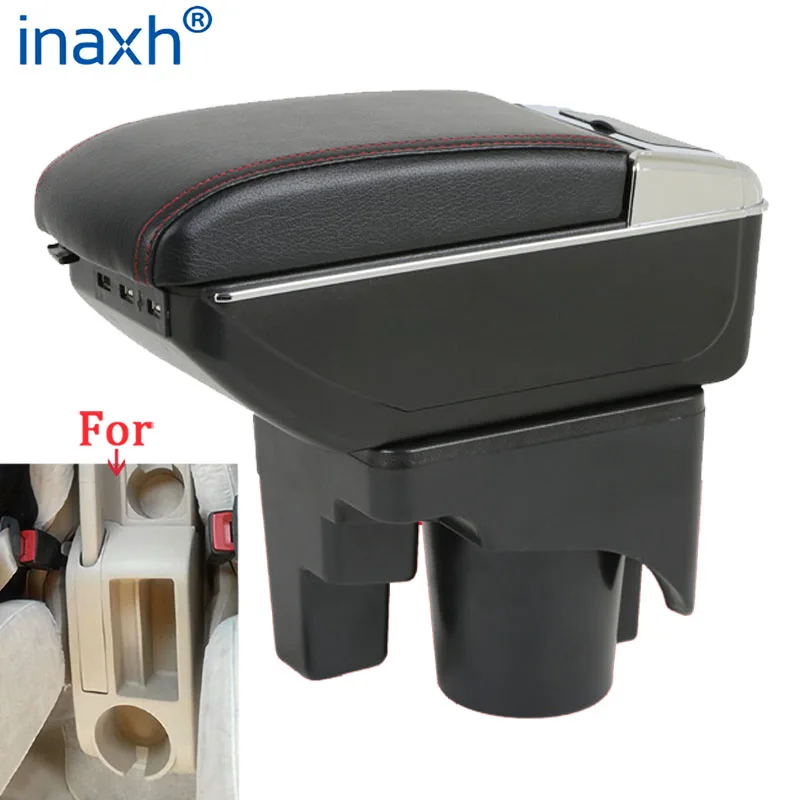 

For Volkswagen Golf 6 Armrest box For VW Sagitar Car Armrest Interior details Retrofit parts Storage box car accessories USB
