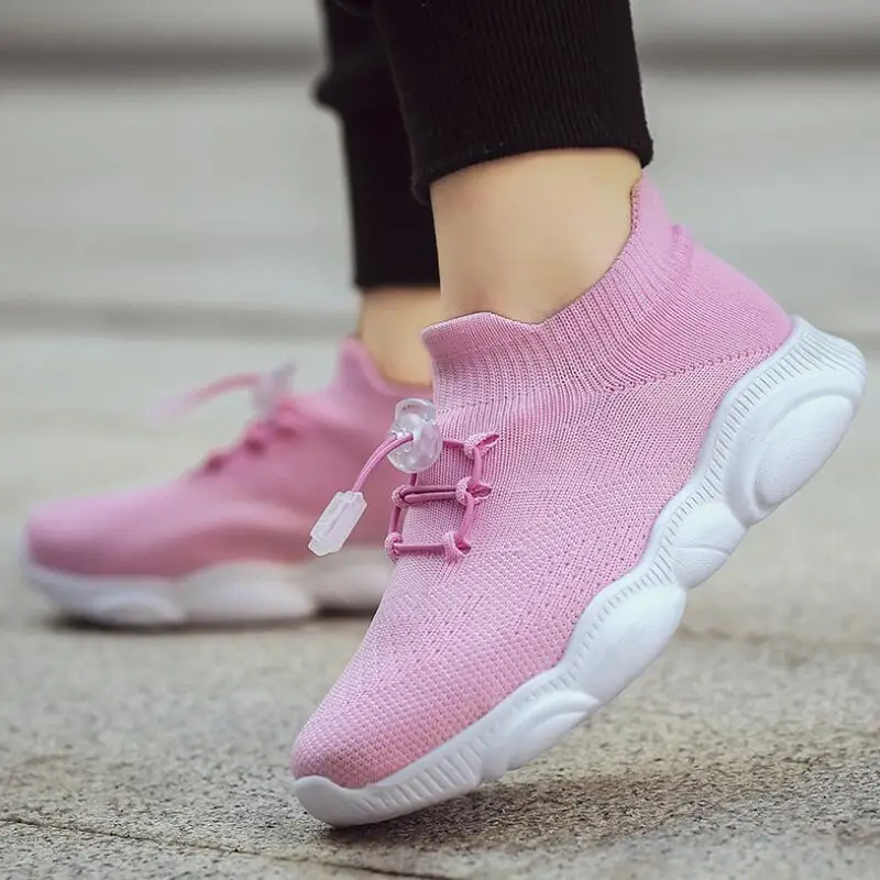 

Girls sports shoes kids 2020 spring and autumn new fashion students non-slip casual shoes children mesh breathable shoes