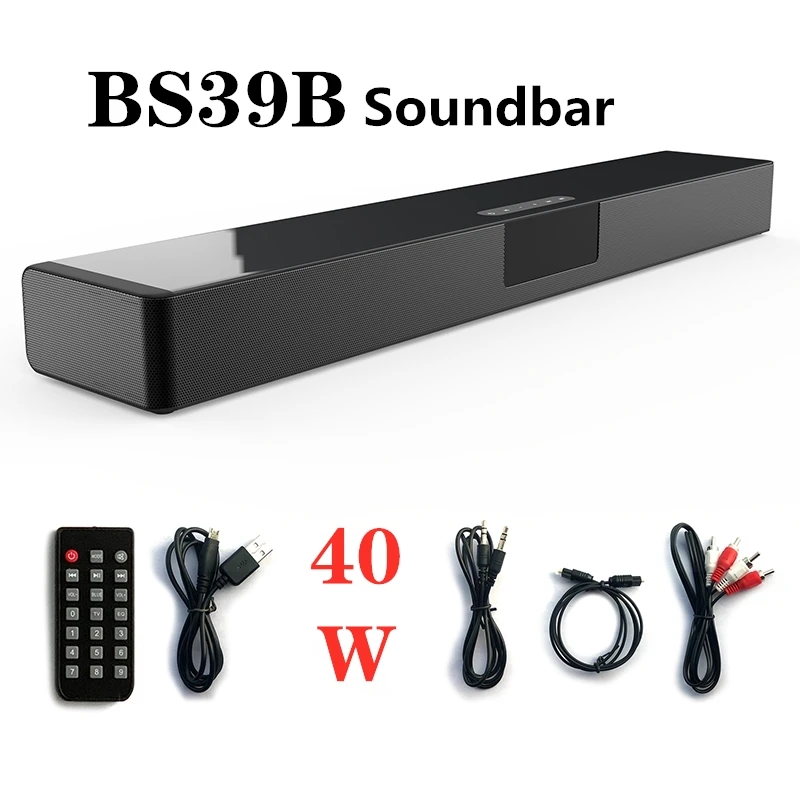 

Multifunctional Bluetooth Speaker Wireless Charging Soundbar column Home theater Music center with Remote Control LED display